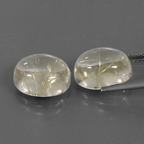  ct natürliche gelber Rutilquarz-Edelsteine, Oval Schliff, Transparent