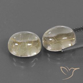 9.49 ct natürliche hellgelb Rutilquarz-Edelsteine, Oval, Transparent