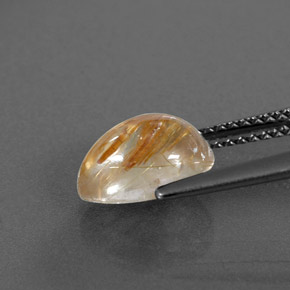 2,11 ctw natürlicher gelber Rutilquarz, Transparent, Transparent / Lichtdurchlässig