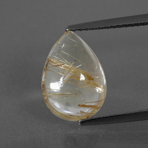 4,02 ctw natürlicher gelber Rutilquarz, Transparent, Transparent / Lichtdurchlässig