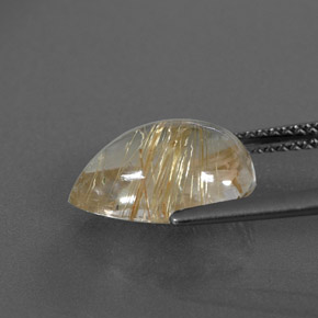 4,02 ctw natürlicher gelber Rutilquarz, Transparent, Transparent / Lichtdurchlässig