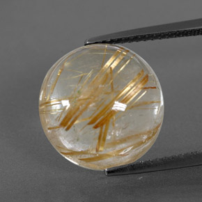 9,16 ctw natürlicher gelber Rutilquarz, Transparent, Transparent / Lichtdurchlässig