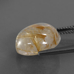 9,16 ctw natürlicher gelber Rutilquarz, Transparent, Transparent / Lichtdurchlässig