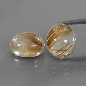  ct natürliche gelber Rutilquarz-Edelsteine, Transparent, Transparent / Lichtdurchlässig