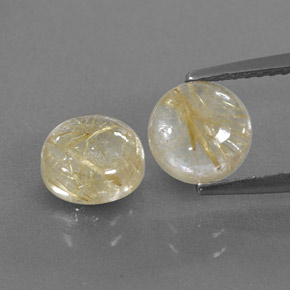 ct natürliche gelber Rutilquarz-Edelsteine, Transparent, Transparent / Lichtdurchlässig