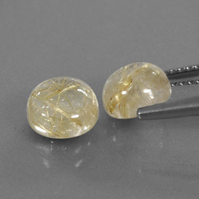  ct natürliche gelber Rutilquarz-Edelsteine, Transparent, Transparent / Lichtdurchlässig