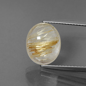 5,21 ctw natürlicher gelber Rutilquarz, Transparent, Transparent / Lichtdurchlässig