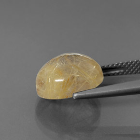 6,00 ctw natürlicher gelber Rutilquarz, Transparent, Transparent / Lichtdurchlässig