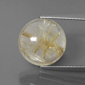 6,25 ctw natürlicher gelber Rutilquarz, Transparent, Transparent / Lichtdurchlässig