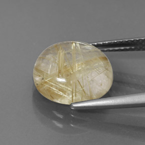 6,25 ctw natürlicher gelber Rutilquarz, Transparent, Transparent / Lichtdurchlässig