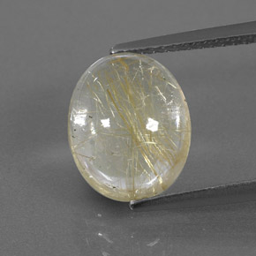 3,92 ctw natürlicher gelber Rutilquarz, Transparent, Transparent / Lichtdurchlässig