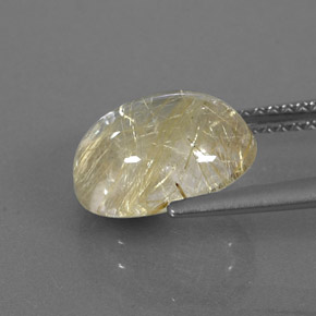 3,92 ctw natürlicher gelber Rutilquarz, Transparent, Transparent / Lichtdurchlässig