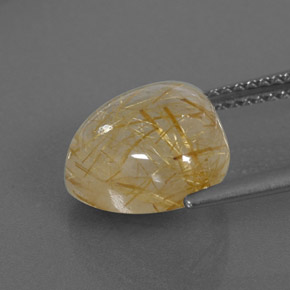 5,25 ctw natürlicher gelber Rutilquarz, Transparent, Transparent / Lichtdurchlässig