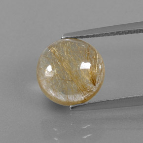 3,81 ctw natürlicher gelber Rutilquarz, Transparent, Transparent / Lichtdurchlässig