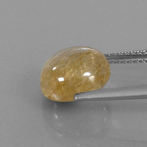 3,81 ctw natürlicher gelber Rutilquarz, Transparent, Transparent / Lichtdurchlässig