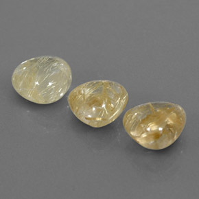  ct natürliche gelber Rutilquarz-Edelsteine, Transparent, Transparent / Lichtdurchlässig