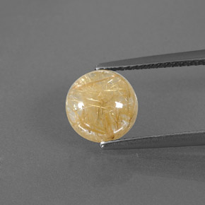 1,97 ctw natürlicher gelber Rutilquarz, Transparent, Transparent / Lichtdurchlässig