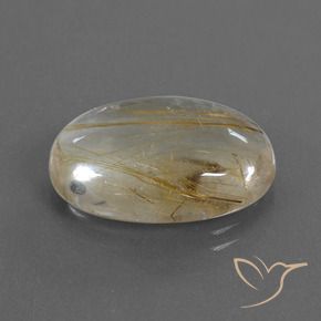 9,17 ctw natürlicher Sehr helles Goldbraun Rutilquarz, Oval, Transparent
