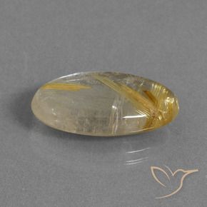 9,17 ctw natürlicher Sehr helles Goldbraun Rutilquarz, Oval, Transparent