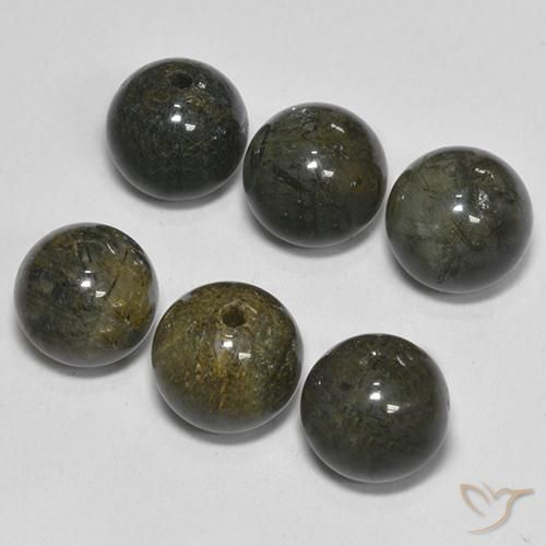 21.81 ct natürliche Braun Rutilquarz-Edelsteine, Kugel / Ball, Lichtdurchlässig