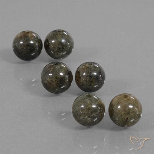 22.88ctw Natürlicher Braun Rutilquarz, Kugel / Ball, Lichtdurchlässig