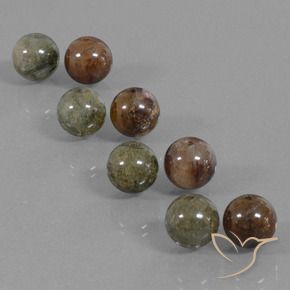 36.32 ct natürliche Mehrfarbig Rutilquarz-Edelsteine, Kugel / Ball, Lichtdurchlässig
