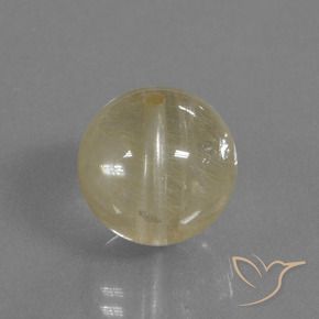 9,17 ctw natürlicher hellgelb Rutilquarz, Kugel / Ball, Transparent