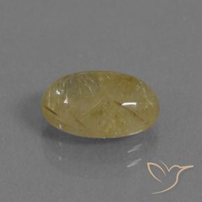 9,17 ctw natürlicher Warmes Gelb Rutilquarz, Oval, Transparent