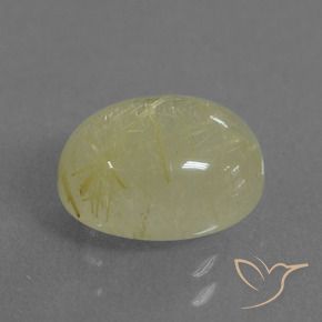 9,17 ctw natürlicher Mittelgelb Rutilquarz, Oval, Lichtdurchlässig