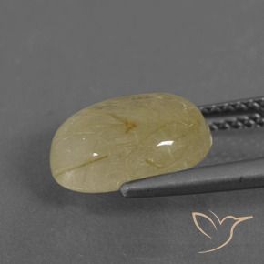 9,17 ctw natürlicher Sehr helles Dijongelb Rutilquarz, Oval, Transparent