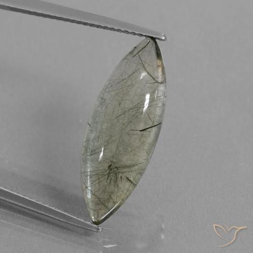7.05ct Natürlicher Klar mit Inklusion Rutilquarz, Marquise, Transparent
