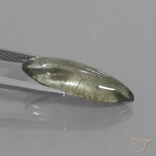 9,17 ctw natürlicher Klar mit Inklusion Rutilquarz, Marquise, Transparent