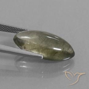 9,17 ctw natürlicher Klar mit Inklusion Rutilquarz, Marquise, Transparent