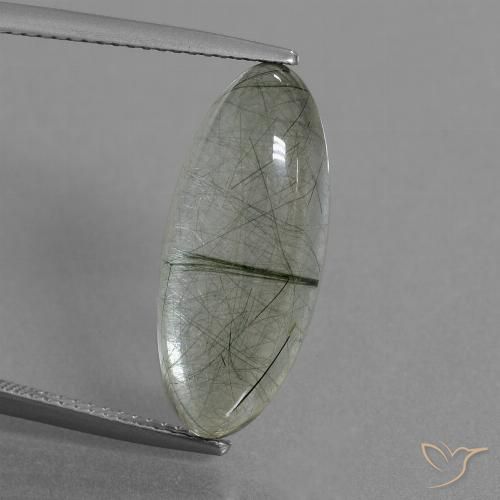8.76ct Natürlicher hellgrün Rutilquarz, Marquise, Transparent