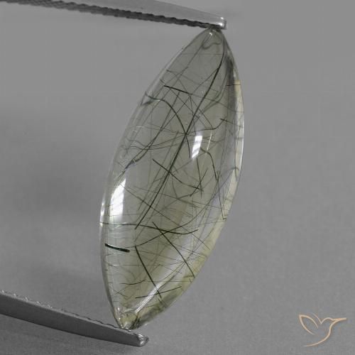 9.05ct Natürlicher hellgrün Rutilquarz, Marquise, Transparent