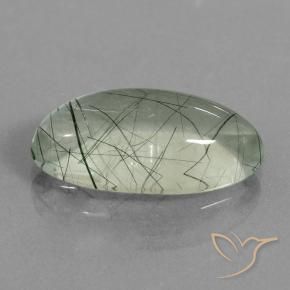 9,17 ctw natürlicher hellgrün Rutilquarz, Oval, Transparent
