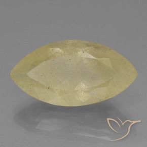 9,17 ctw natürlicher Sehr helles Dijongelb Rutilquarz, Marquise, Transparent