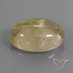 9,17 ctw natürlicher Erdiges Gelb Rutilquarz, Oval, Transparent