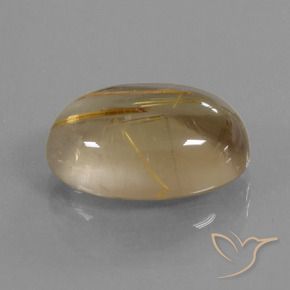 9,17 ctw natürlicher Sehr helles Goldbraun Rutilquarz, Oval, Transparent