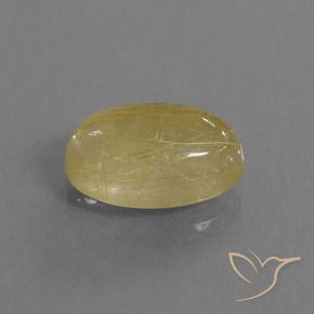 9,17 ctw natürlicher Erdiges Gelb Rutilquarz, Oval, Transparent