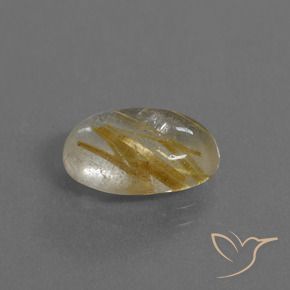 9,17 ctw natürlicher Sehr helles Goldbraun Rutilquarz, Oval, Transparent