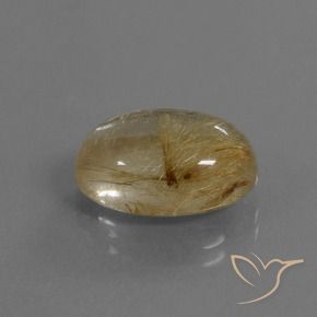 9,17 ctw natürlicher Sehr helles Goldbraun Rutilquarz, Oval, Transparent