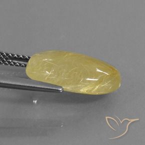 9,17 ctw natürlicher Helles Gold Rutilquarz, Oval, Transparent