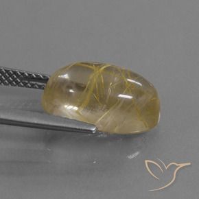 9,17 ctw natürlicher Sehr helles Goldbraun Rutilquarz, Oval, Transparent