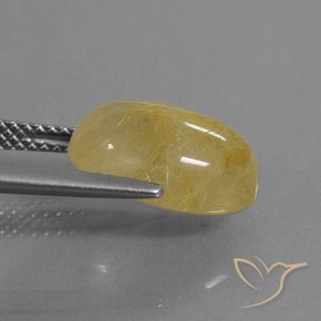 9,17 ctw natürlicher Helles Gold Rutilquarz, Oval, Transparent