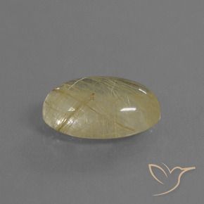 9,17 ctw natürlicher Sehr helles Goldbraun Rutilquarz, Oval, Transparent