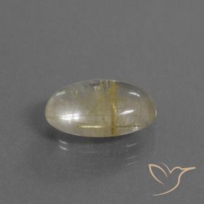9,17 ctw natürlicher Sehr helles Goldbraun Rutilquarz, Oval, Transparent
