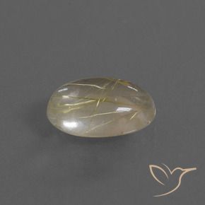 9,17 ctw natürlicher Sehr helles Goldbraun Rutilquarz, Oval, Transparent