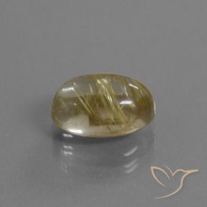 9,17 ctw natürlicher Sehr helles Goldbraun Rutilquarz, Oval, Transparent