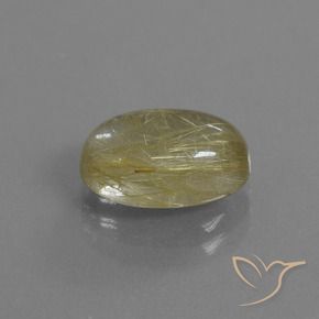 9,17 ctw natürlicher Toskana Gelb Rutilquarz, Oval, Transparent